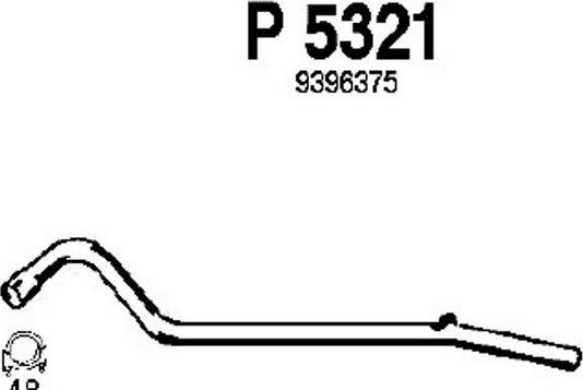 Fenno P5321 - Труба выхлопного газа avtokuzovplus.com.ua