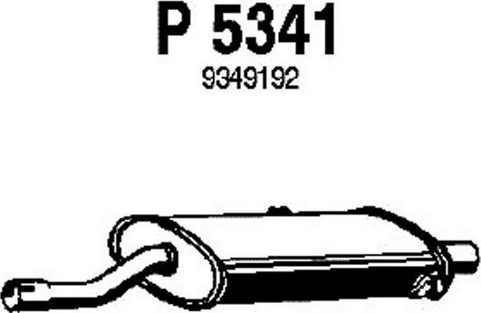 Fenno P5341 - Средний глушитель выхлопных газов autodnr.net