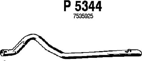 Fenno P5344 - Труба вихлопного газу autocars.com.ua