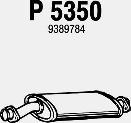 Fenno P5350 - Середній глушник вихлопних газів autocars.com.ua