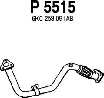 Fenno P5515 - Труба вихлопного газу autocars.com.ua