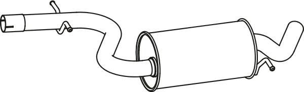 Fenno P7198 - Середній глушник вихлопних газів autocars.com.ua