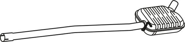 Fenno P5790 - Середній глушник вихлопних газів autocars.com.ua