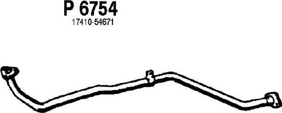 Fenno P6754 - Труба вихлопного газу autocars.com.ua
