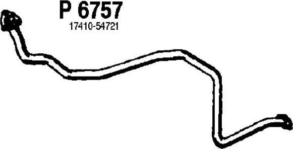 Fenno P6757 - Труба вихлопного газу autocars.com.ua