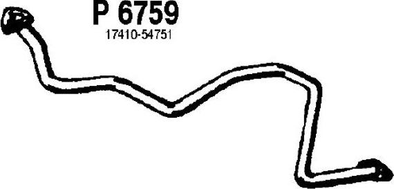Fenno P6759 - Труба вихлопного газу autocars.com.ua