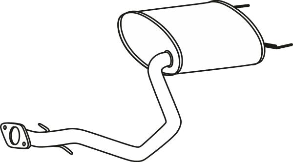 Fenno P7006 - Глушник вихлопних газів кінцевий autocars.com.ua