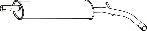 Fenno P7196 - Середній глушник вихлопних газів autocars.com.ua