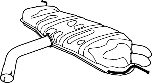 Fenno P7199 - Глушник вихлопних газів кінцевий autocars.com.ua