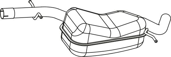 Fenno P72017 - Середній глушник вихлопних газів autocars.com.ua