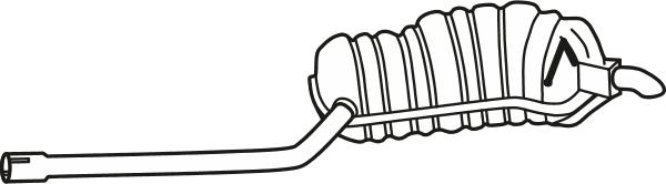 Fenno P72052 - Глушник вихлопних газів кінцевий autocars.com.ua