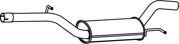 Fenno P72097 - Середній глушник вихлопних газів autocars.com.ua