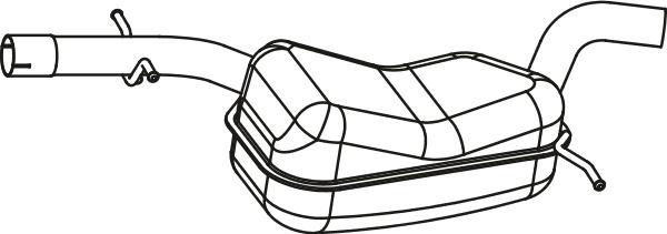 Fenno P72131 - Середній глушник вихлопних газів autocars.com.ua