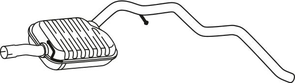 Fenno P72133 - Середній глушник вихлопних газів autocars.com.ua