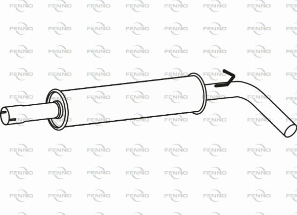Fenno P72216 - Предглушітель вихлопних газів autocars.com.ua