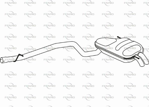 Fenno P72255 - Глушник вихлопних газів кінцевий autocars.com.ua