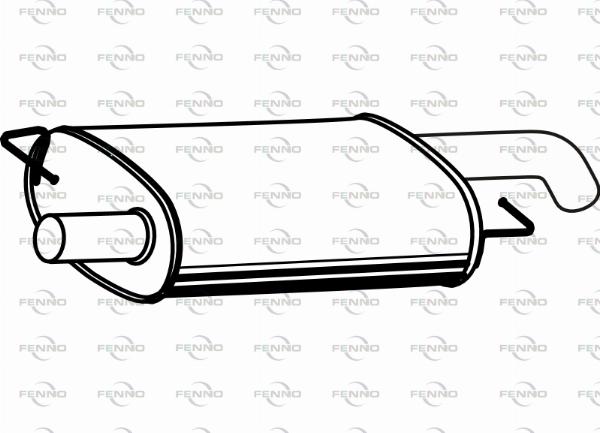Fenno P72268 - Середній глушник вихлопних газів autocars.com.ua