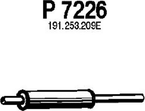 Fenno P7226 - Средний глушитель выхлопных газов avtokuzovplus.com.ua