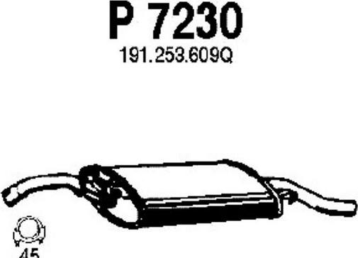 Fenno P7230 - Глушитель выхлопных газов, конечный autodnr.net