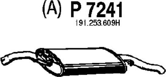 Fenno P7241 - Глушник вихлопних газів кінцевий autocars.com.ua