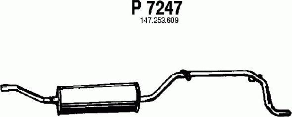 Fenno P7247 - Глушитель выхлопных газов, конечный autodnr.net