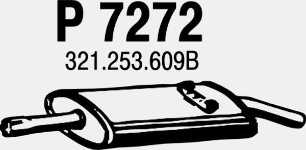 Fenno P7272 - Глушник вихлопних газів кінцевий autocars.com.ua