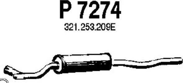 Fenno P7274 - Средний глушитель выхлопных газов autodnr.net