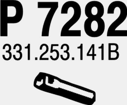 Fenno P7282 - Труба вихлопного газу autocars.com.ua