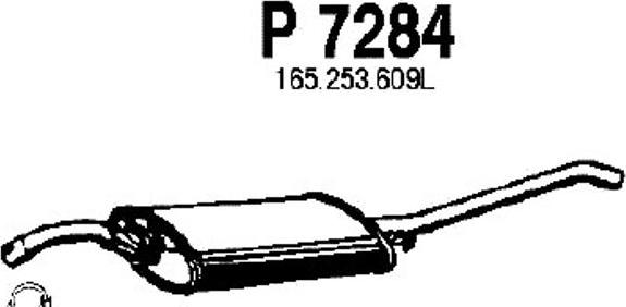 Fenno P7284 - Глушник вихлопних газів кінцевий autocars.com.ua