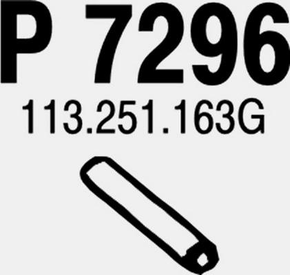 Fenno P7296 - Труба вихлопного газу autocars.com.ua