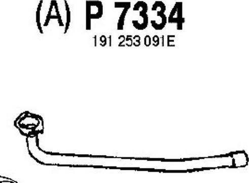 Fenno P7334 - Труба выхлопного газа avtokuzovplus.com.ua