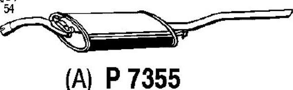 Fenno P7355 - Глушитель выхлопных газов, конечный autodnr.net