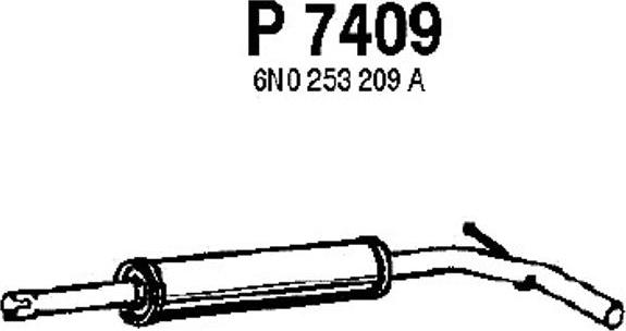 Fenno P7409 - Средний глушитель выхлопных газов autodnr.net