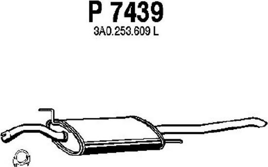 Fenno P7439 - Глушник вихлопних газів кінцевий autocars.com.ua