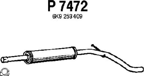 Fenno P7472 - Средний глушитель выхлопных газов autodnr.net