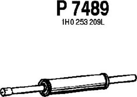 Fenno P7489 - Средний глушитель выхлопных газов avtokuzovplus.com.ua