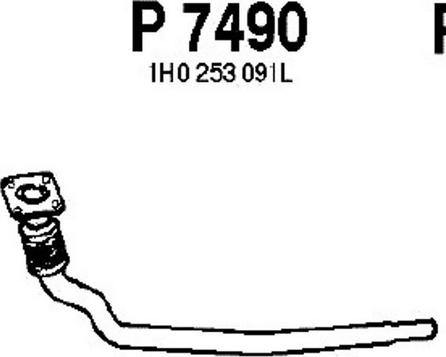 Fenno P7490 - Труба выхлопного газа avtokuzovplus.com.ua