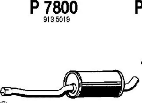 Fenno P7800 - Средний глушитель выхлопных газов avtokuzovplus.com.ua