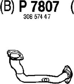 Fenno P7807 - Труба вихлопного газу autocars.com.ua