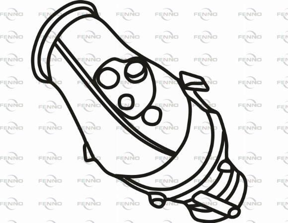 Fenno P8467DCAT - Каталізатор autocars.com.ua