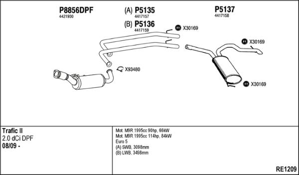 Fenno RE1209 - Система випуску ОГ autocars.com.ua