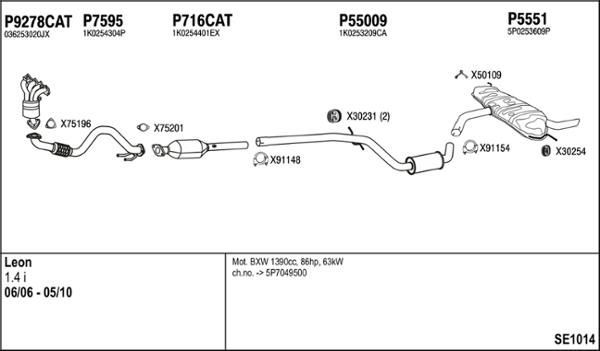 Fenno SE1014 - Система випуску ОГ autocars.com.ua