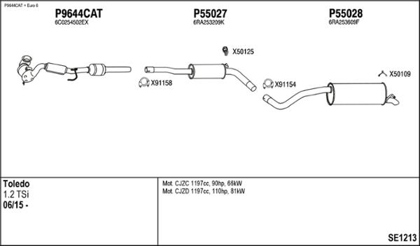 Fenno SE1213 - Система випуску ОГ autocars.com.ua