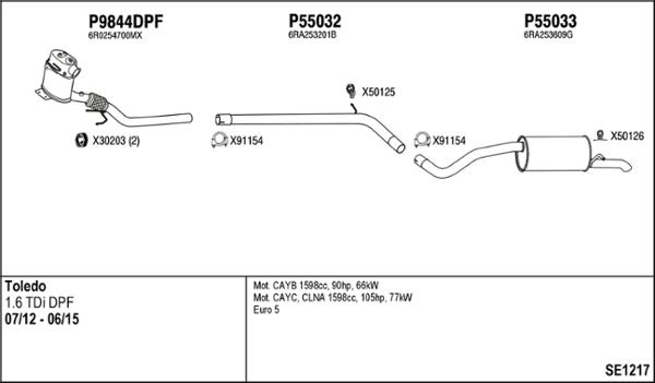 Fenno SE1217 - Система випуску ОГ autocars.com.ua