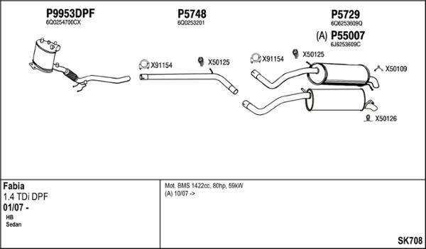 Fenno SK708 - Система выпуска ОГ avtokuzovplus.com.ua