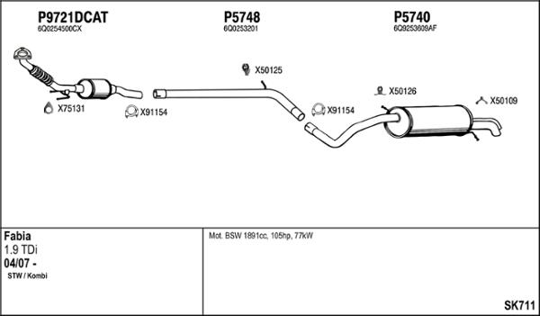 Fenno SK711 - Система выпуска ОГ avtokuzovplus.com.ua