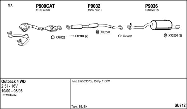 Fenno SU712 - Система випуску ОГ autocars.com.ua