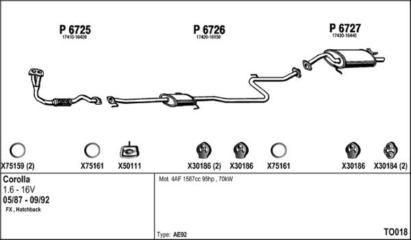 Fenno TO018 - Система випуску ОГ autocars.com.ua