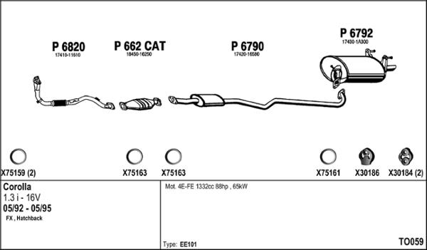 Fenno TO059 - Система випуску ОГ autocars.com.ua