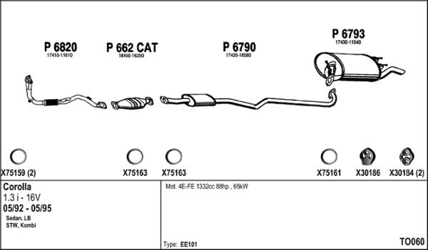 Fenno TO060 - Система випуску ОГ autocars.com.ua